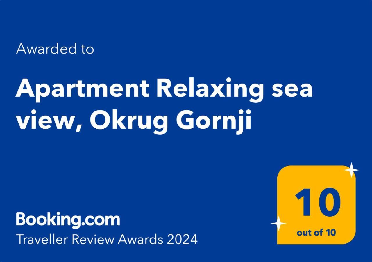 Apartment Relaxing Sea View, Okrug Gornji Kültér fotó