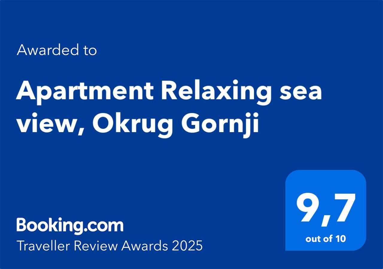 Apartment Relaxing Sea View, Okrug Gornji Kültér fotó
